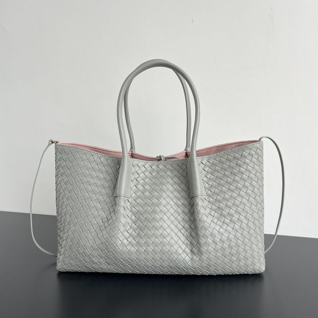 BV original calfskin large pinacoteca tote bag 817166 sterling