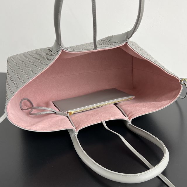 BV original calfskin large pinacoteca tote bag 817166 sterling