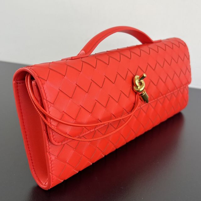 BV original lambskin andiamo long clutch 741511 cherry tomato