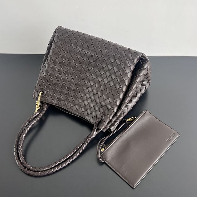 BV original lambskin large parachute shoulder bag 796571 fondant