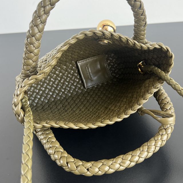 BV original calfskin small tosca shoulder bag 776755 algae