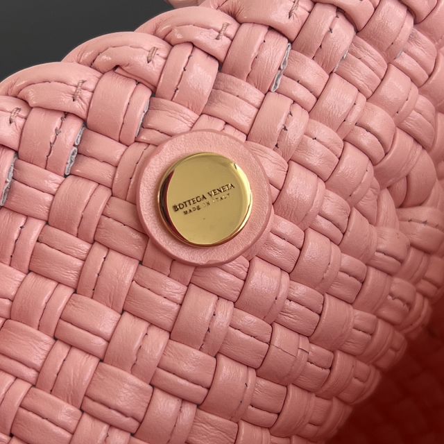 BV original calfskin small tosca shoulder bag 776755 rose