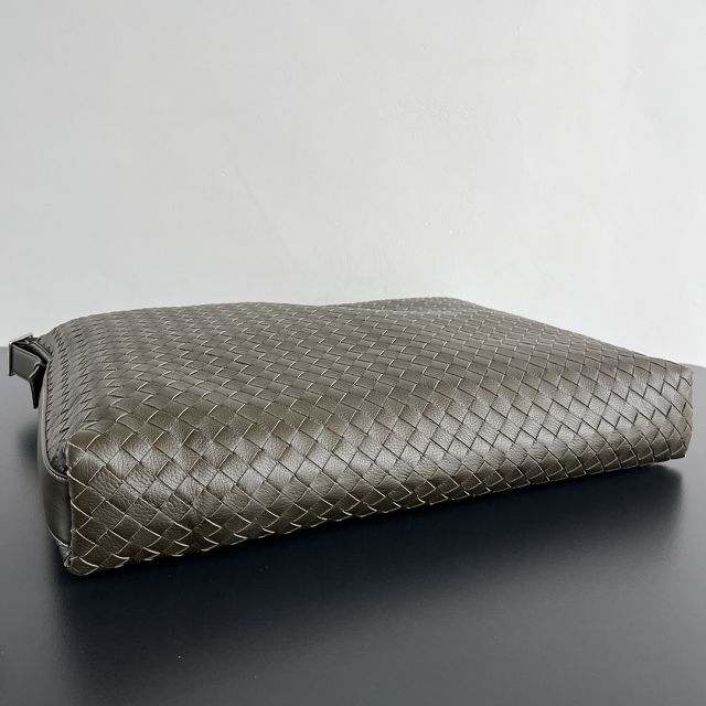 BV original deerskin traveller hobo bag 806976 dark khaki