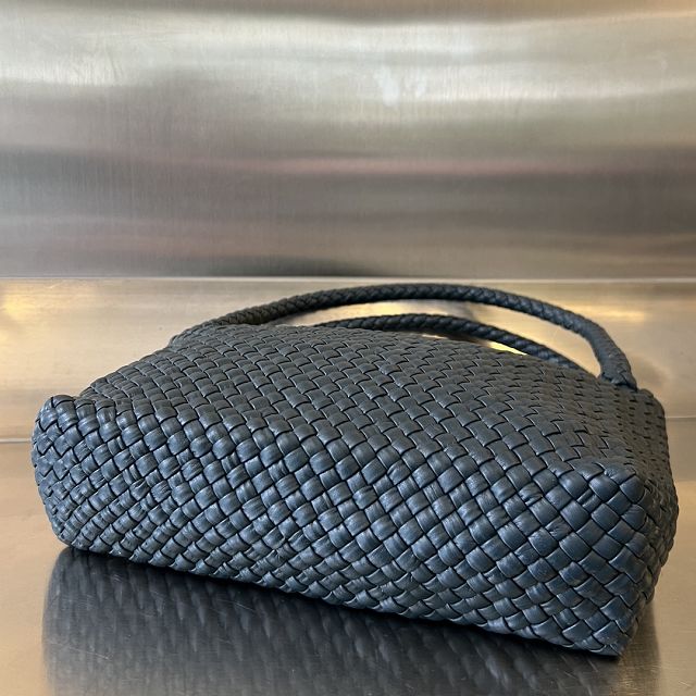 BV original calfskin medium tosca shoulder bag 716974 deep blue