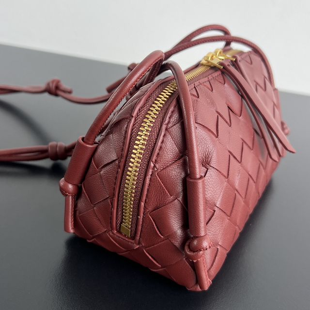 BV original lambskin concert pouch 794258 sapele