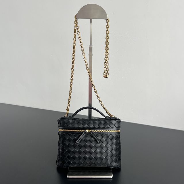 BV original lambskin small soft vanity case 843800 black