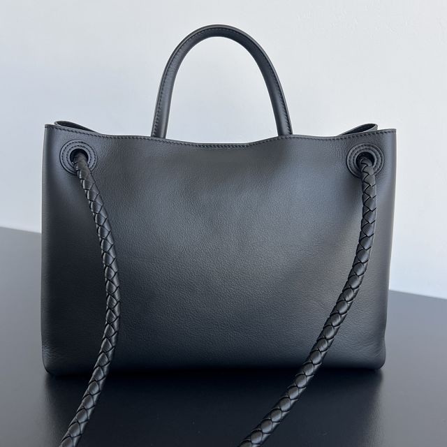 BV original calfskin medium andiamo bag 810214 black