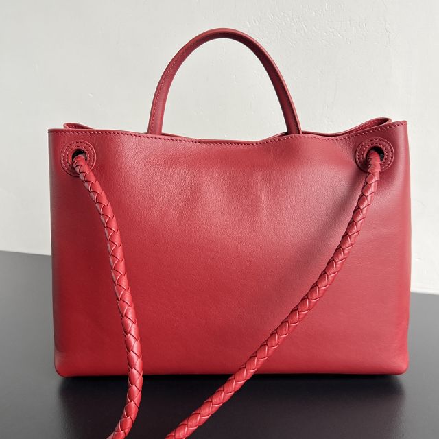 BV original calfskin medium andiamo bag 810214 red