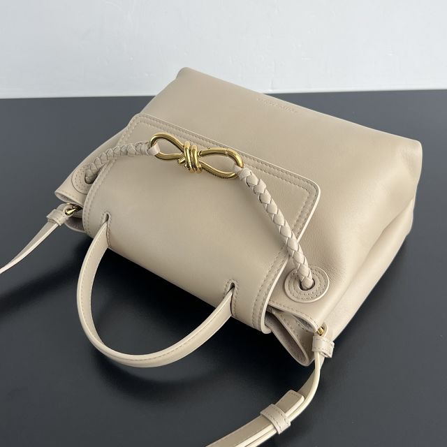 BV original calfskin small ciao ciao bag 835835 ecru