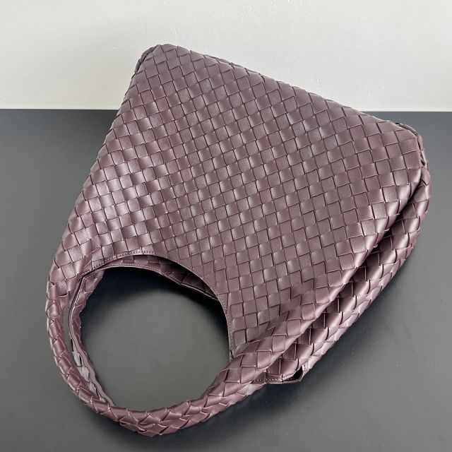 BV original lambskin large campana bag 844250 dark barolo