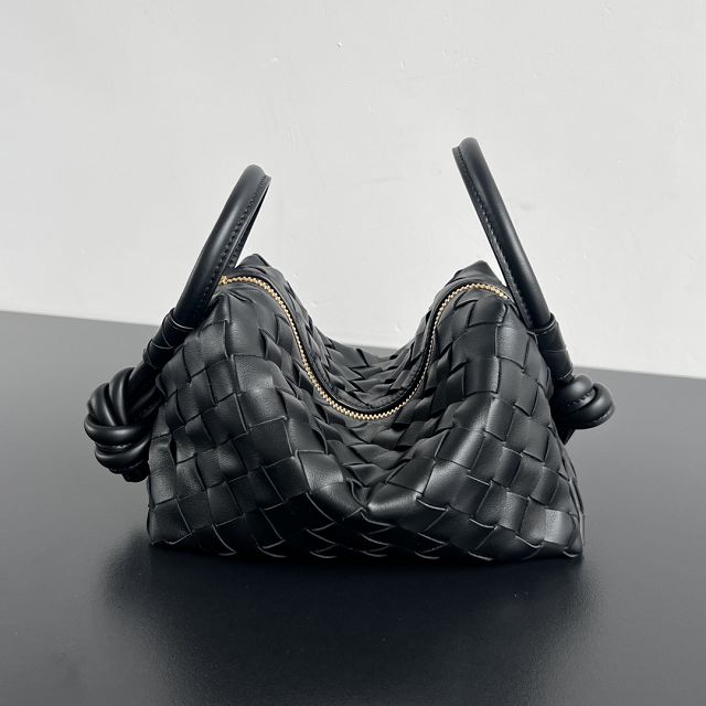 BV original lambskin loop top handle bag 796615 black