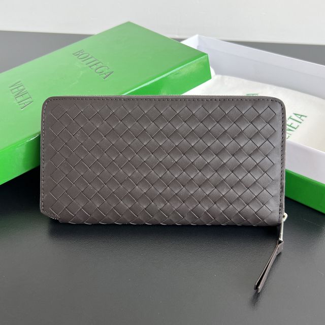 BV original lambskin piccolo zip around wallet 814680  