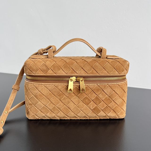 BV original suede bang bang vanity case 789109 amber