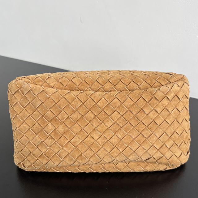 BV original suede medium campana bag 844249 amber