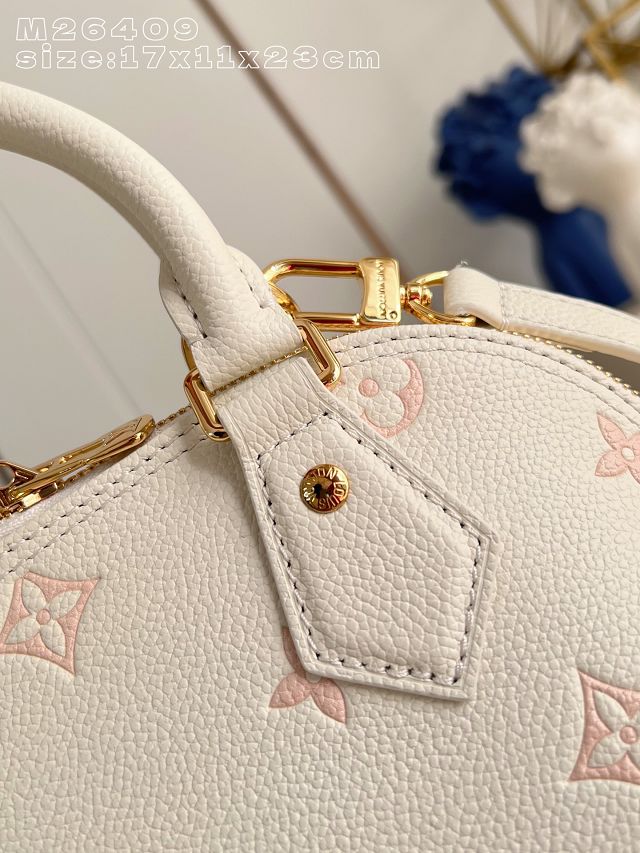 Louis vuitton original calfskin alma BB handbag M27574 milky 