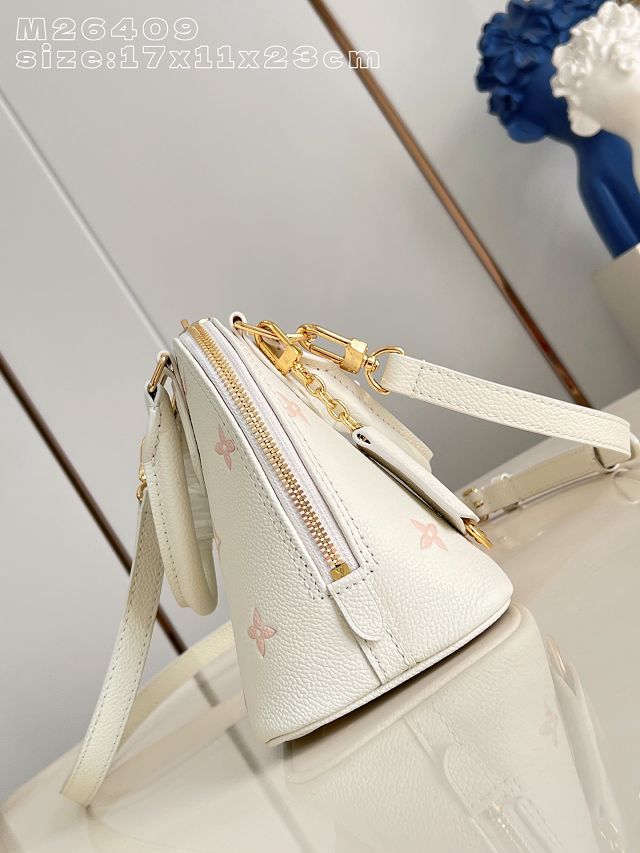 Louis vuitton original calfskin alma BB handbag M27574 milky 