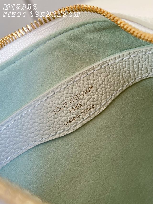 Louis vuitton original calfskin boulogne pm M27571 milky&green