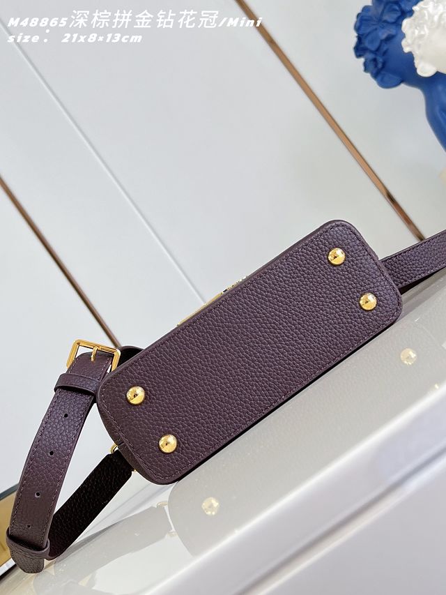 Louis vuitton original calfskin capucines mini M14976 datewood