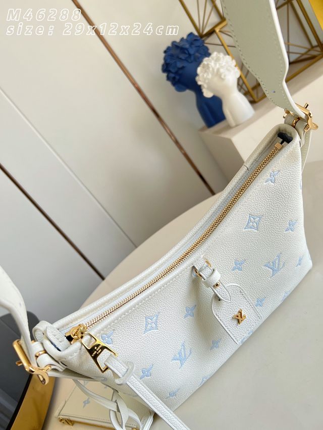 Louis vuitton original calfskin carryAll pm M27573 milky&blue