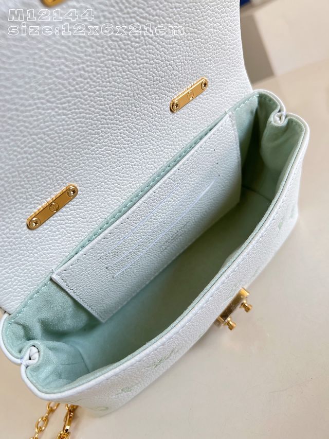 Louis vuitton original calfskin nano madeleine bag M27698 milky&green