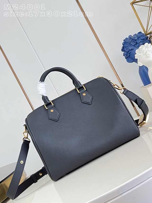 Louis vuitton original calfskin speedy soft 30 M24891 black