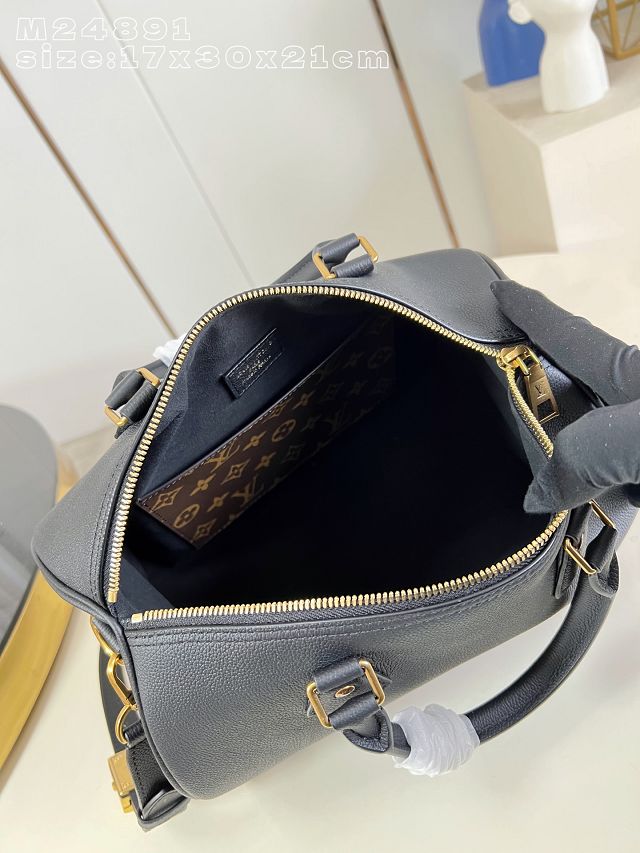 Louis vuitton original calfskin speedy soft 30 M24891 black