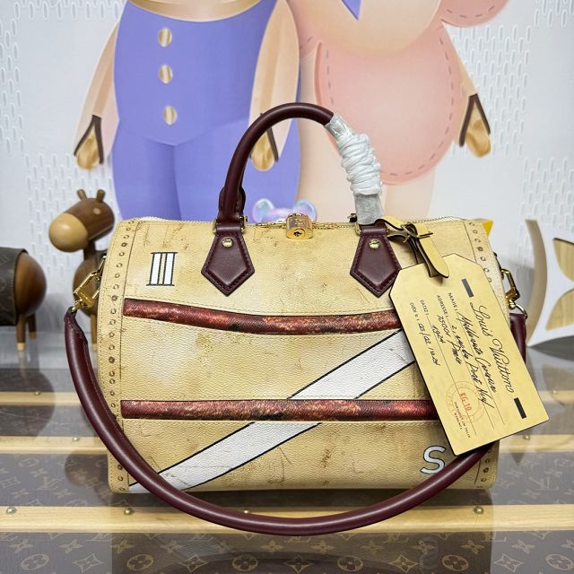 Louis vuitton original canvas speedy soft 30 M28149 beige