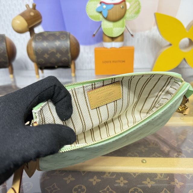 Louis vuitton original monogram canvas pochette accessoires M28320 green
