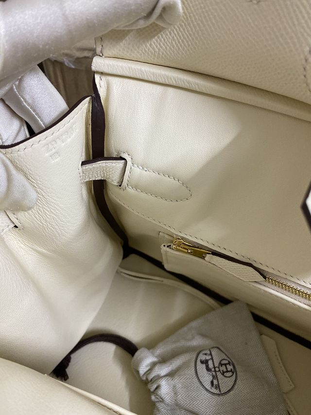 Hermes original epsom leather birkin 30 bag H30-3 nata