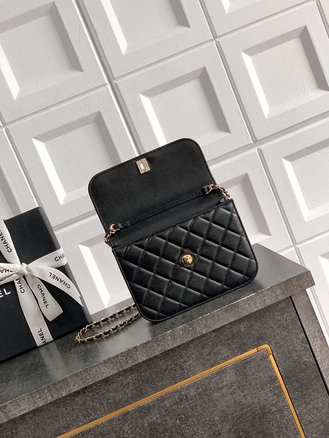 CC original lambskin clutch with chain AP4976