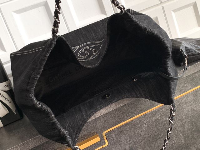 CC original denim large tote bag AS2138 black