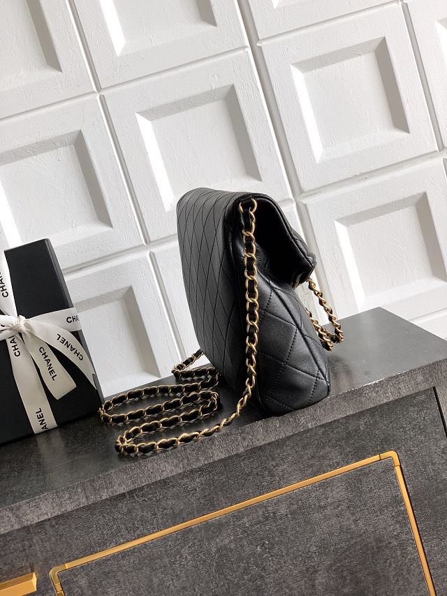 CC original calfskin medium handbag AS5896 black