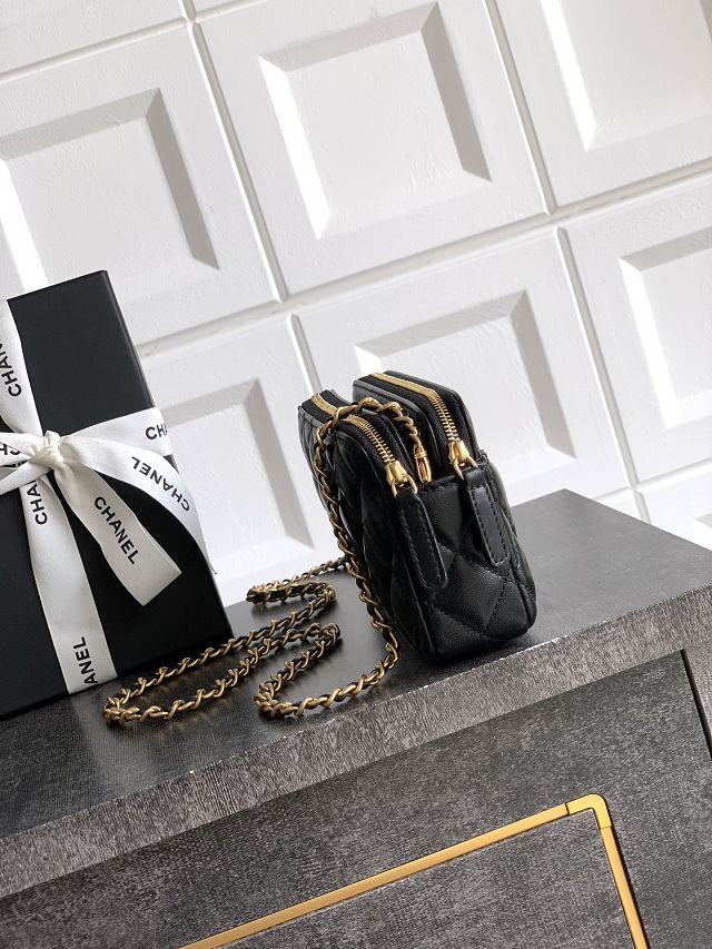 CC original lambskin vanity with chain AP4670 black