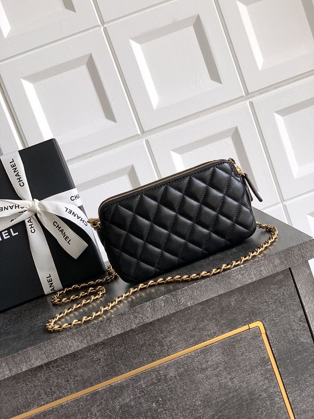 CC original lambskin vanity with chain AP4670 black