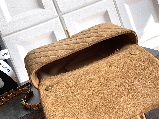 CC original suede calfskin medium flap bag AS5987