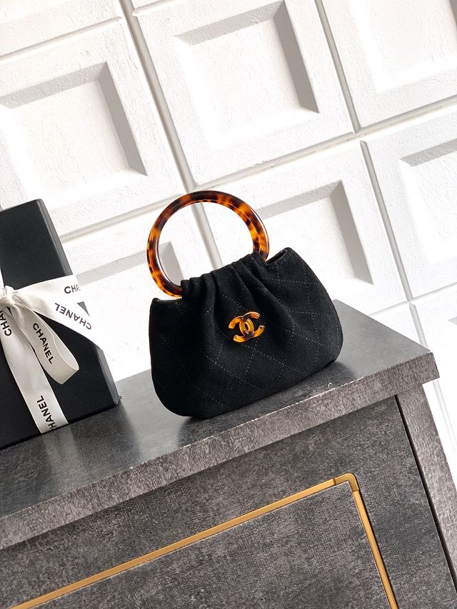 CC original suede calfskin mini pouch AP4981 black