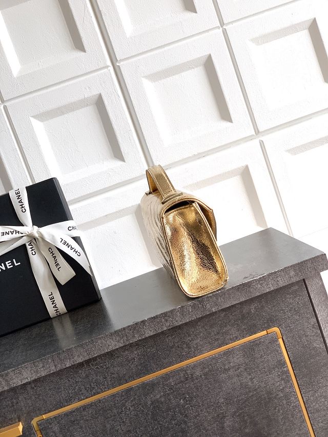 CC original lambskin clutch AP6044 gold