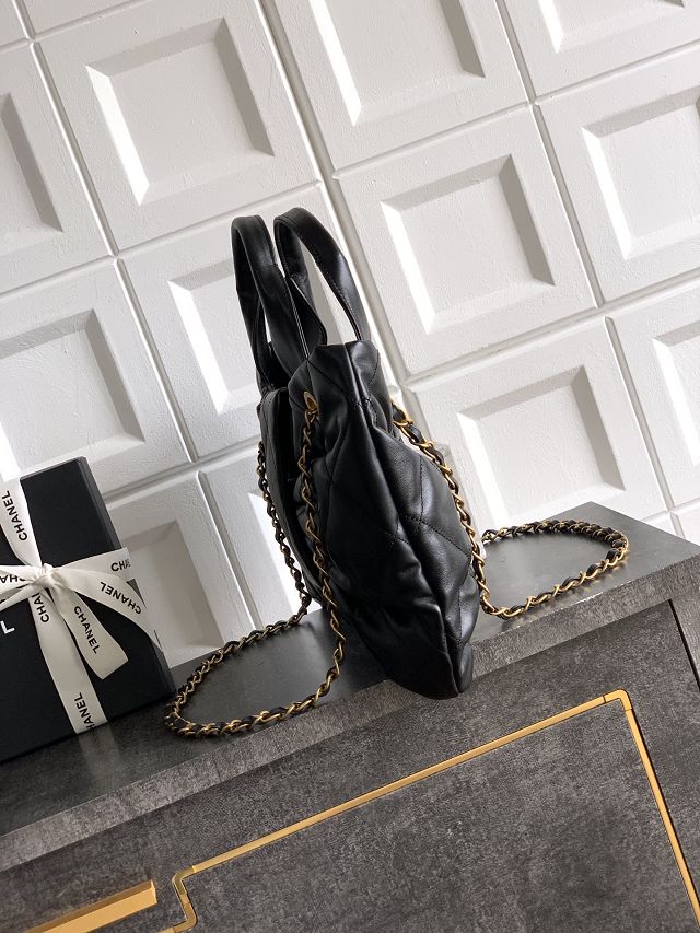 CC original lambskin large handbag AS5851 black