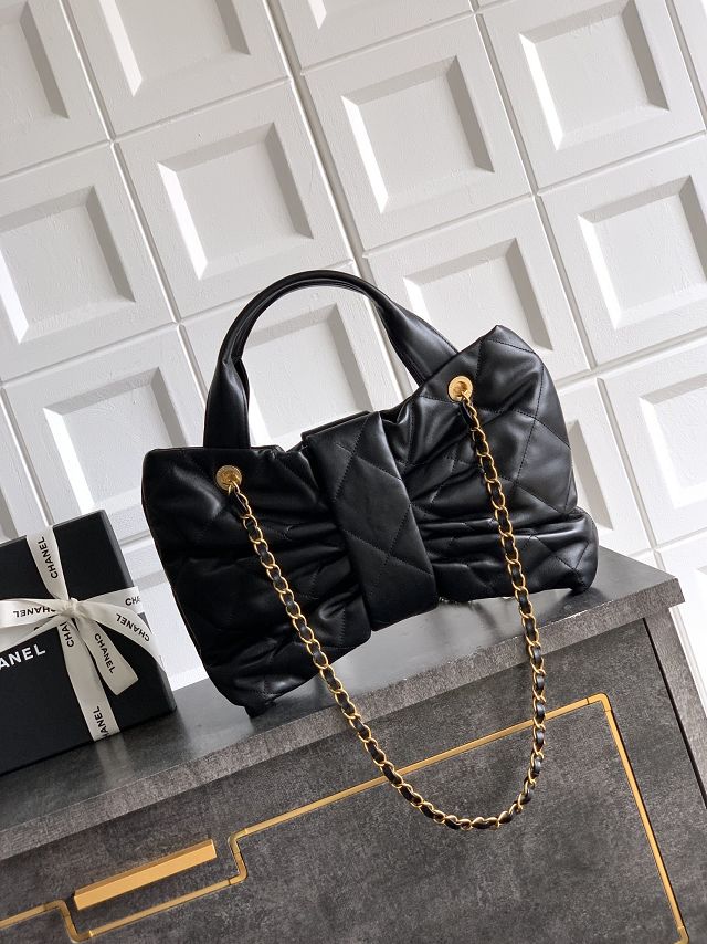 CC original lambskin large handbag AS5851 black