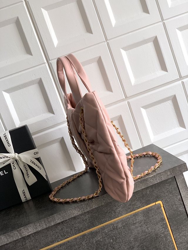 CC original lambskin large handbag AS5851 pink