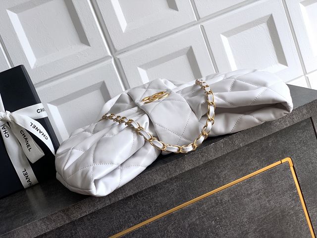 CC original lambskin large handbag AS5851 white