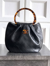 CC original lambskin small hobo bag AS6022 black
