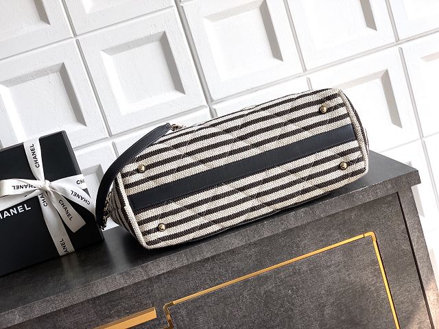 CC original raffia large shopping bag AS6007 black