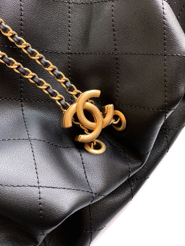 CC original calfskin large hobo bag AS5967 black