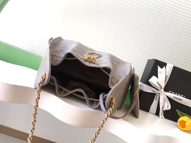 CC original grained calfskin 25 medium handbag AS5311 grey