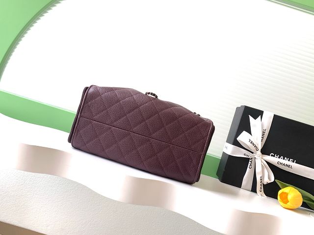 CC original grained calfskin 25 small handbag AS5293 burgundy