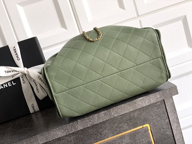 CC original grained calfskin 25 small handbag AS5293 matcha