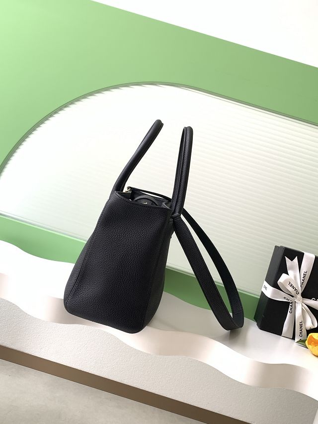 CC original grained calfskin medium tote bag AS2157 black
