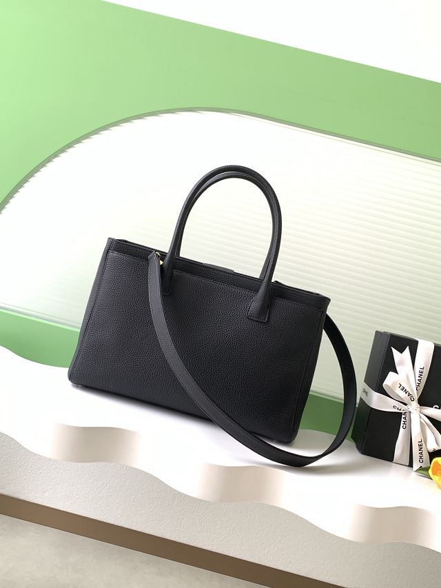 CC original grained calfskin medium tote bag AS2157 black