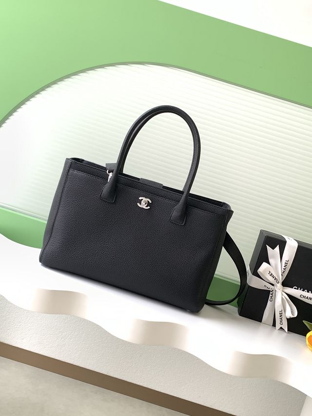 CC original grained calfskin medium tote bag AS2157 black